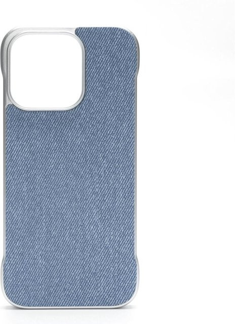 UEDESHENG Magnetische Hülle mit Stoffstruktur für iPhone 17 Air, iPhone 16 Pro Max, iPhone 16 Pro, iPhone 15 und iPhone 14 in Blau, Ultra-dünne rahmenlose Hartschale mit MagSafe Unterstützung - Bild 1