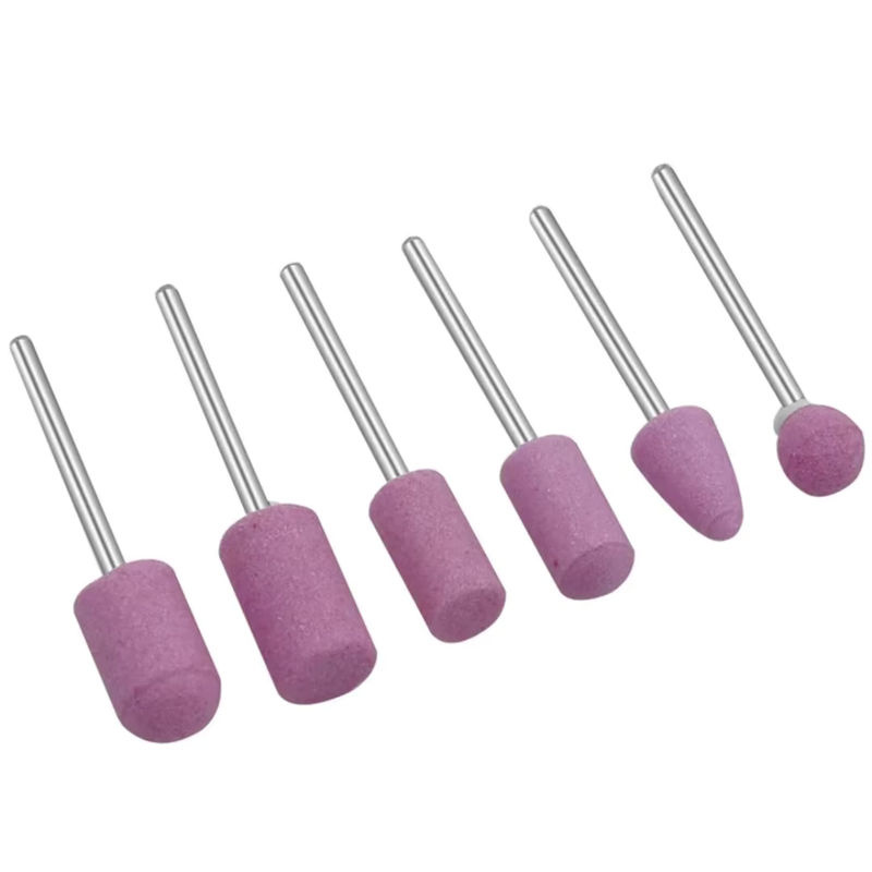 LGFU 12er Set Schleifpolier-Schleifköpfe mit 2,3 mm Schaft, Schleifstein-Radköpfe für Drehwerkzeuge und Mini-Nagelbohrer-Set - Bild 5