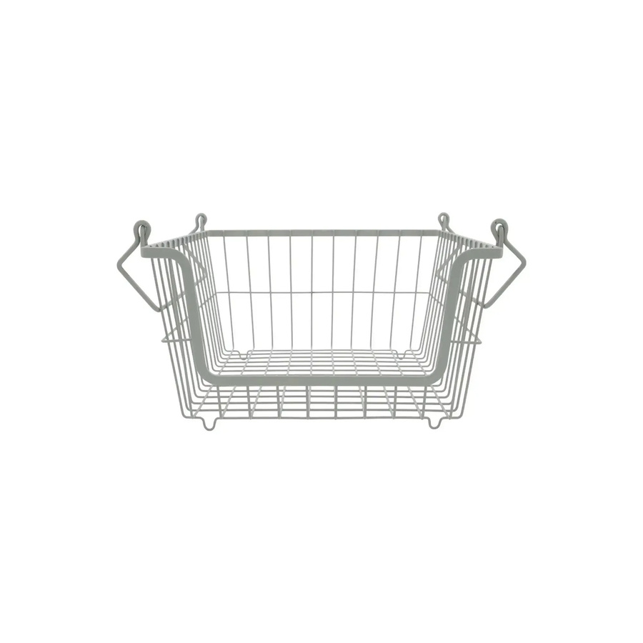 House Doctor Drahtkorb Nico aus Metall in Grau, B/T/H: 27 x 15 x 35 cm - Bild 1