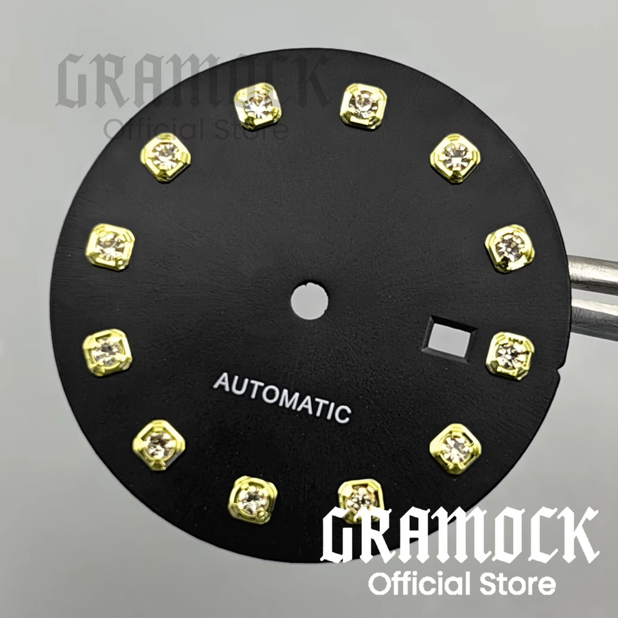 GRAMOCK Uhrenersatzteil, Zifferblatt, 24,5 mm, Damen, Diamant - Bild 3