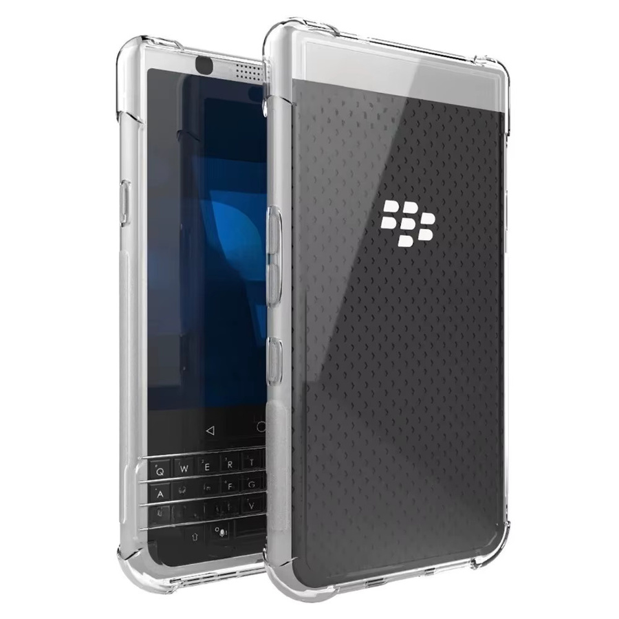 Blackberry KeyOne Key 2 BBF100 Schutzhülle aus transparentem TPU Silikon mit Airbag-Funktion - Bild 4