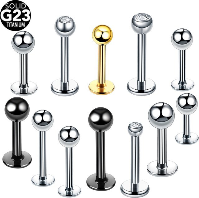 Piercing Labret Ohrstecker, Titan, Unisex - Bild 1