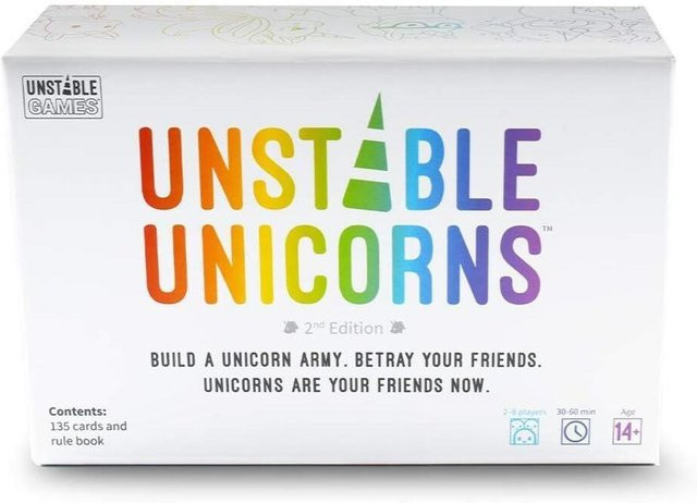 Unstable Unicorns Abenteuer-Kartenspiel, Unicorn White, ab 14 Jahren - Bild 1