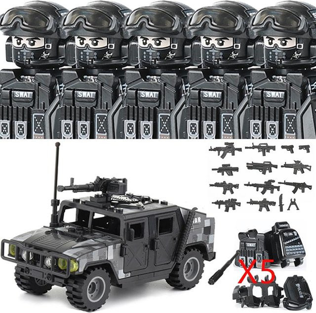 Linyi toy Stadtgebiet Polizei Figuren und Gebäude, ab 14 Jahre - Bild 1