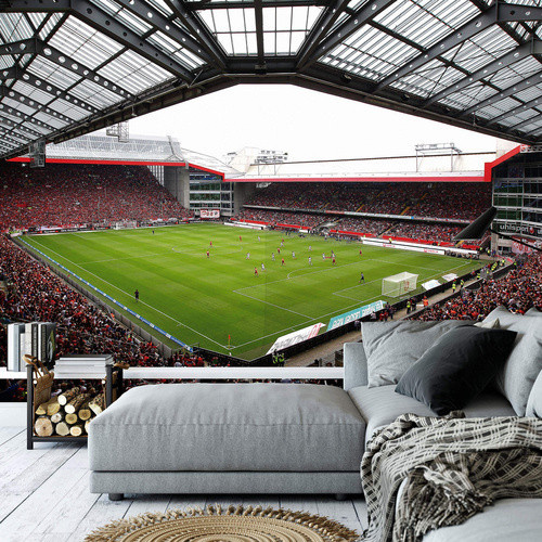 K&L Wall Art XXL Vliestapete 1. FC Kaiserslautern Stadion, mehrfarbig, matt - Bild 1