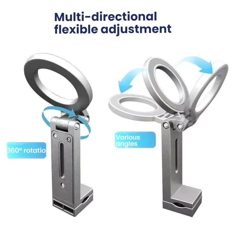 Focabo Magnetische Handyhalterung Multifunktionale Tragbare Faltbare Halterung für Reise, Flugzeug, Zug und Desktop - Bild 5