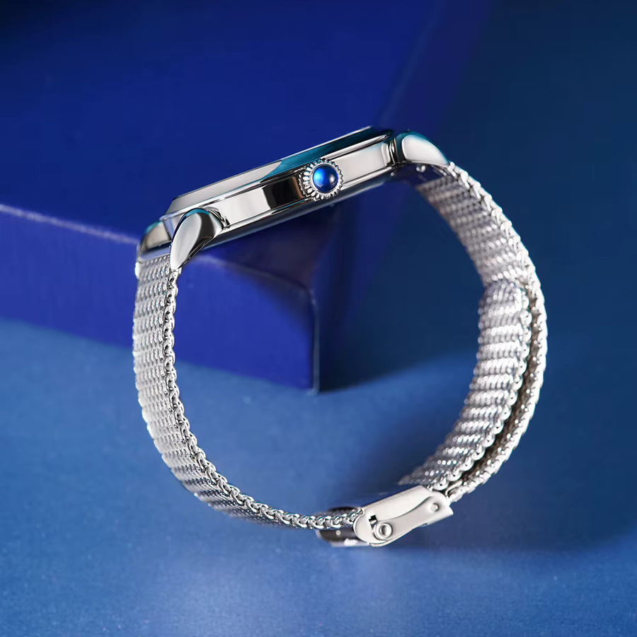 Farasute Armbanduhr, Automatik, Edelstahl, Silber, Saphirglas, Herren - Bild 5