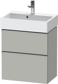 Duravit Waschtischunterschrank D-Neo Compact in Weiß oder Grau, matt, B: 62,5 cm, H: 58,4 cm, T: 37,2 cm - Bild 1