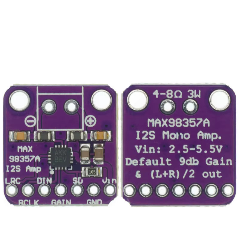 TENSTAR MAX98357 I2S Klasse D Verstärker Modul DAC Decoder Audio Board in Purple für Raspberry Pi und ESP32 - Bild 3