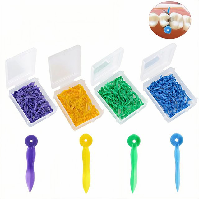 DENTWORLD Dental Keile, Einweg Kunststoff, 100/400 Stück - Bild 1