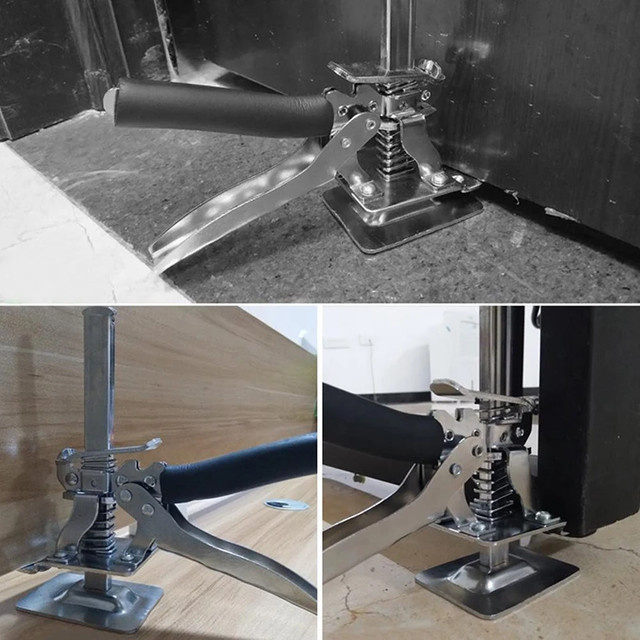 Multifunktionales Anti-Slip Hand-Hebewerkzeug in Silber zur Höhenverstellung und Positionierung - Bild 1