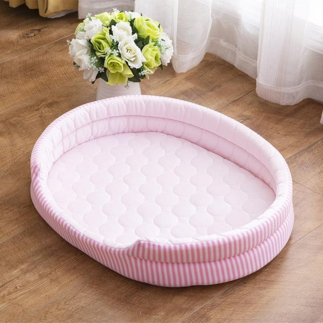Yiran Furniture Eisseidenkissen für Haustiernester aus 100% Baumwolle, Sommer-Kühlkissen für Hunde und Katzen, B/T: 48 x 35 cm - Bild 1