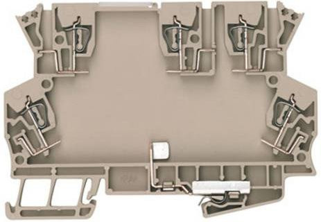 Weidmüller GH MCZUE1.5/UE Hutschienen-Gehäuse Basiselement Distribution Board aus Kunststoff in Beige und Transparent, 100 Stück - Bild 1