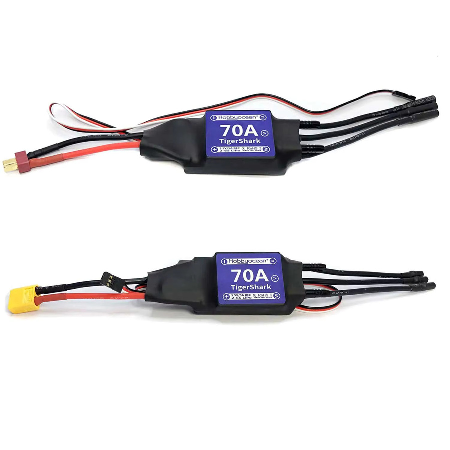 ROCKET-RC Bürsenloser Motor 70A ESC mit Wasserkühlung Combo-Set, Metall, Schwarz - Bild 2