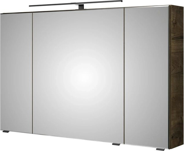 Pelipal Spiegelschrank Quantum 07 Eiche Ribbeck Quer mit LED-Beleuchtung und Sensor-Schalter, Breite: 110 cm, Höhe: 170 cm - Bild 1