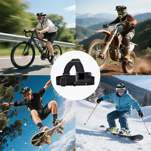 GoPro Helm-Kinnhalterung für Action Cameras in Schwarz – Stoßfeste Halterung für Motorrad und Radsport - Bild 1