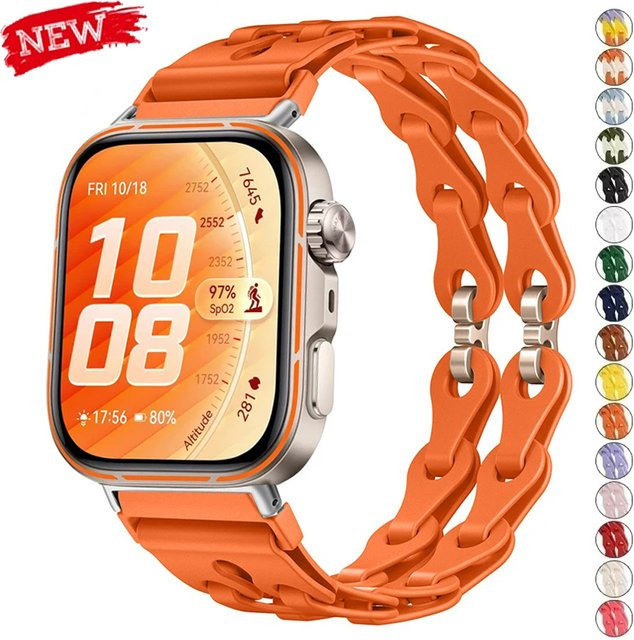 CAOWTAN Uhrenarmband Silikon, Bunt, Unisex - Bild 1