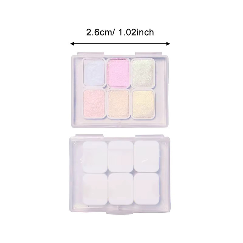 6-Farben-Perlen-Aquarellpigment Set in Multicolour für traditionelle chinesische Malerei und Kalligraphie - Bild 2