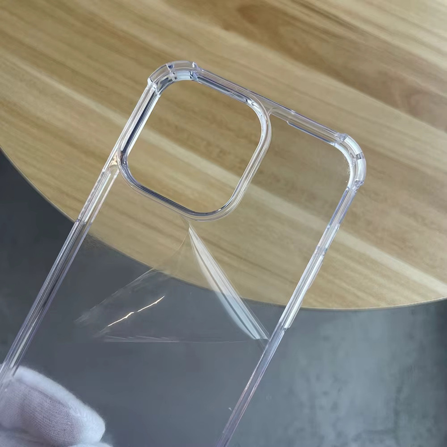 Transparente stoßfeste Acryl-Hülle für Samsung Galaxy S23 A33 A32 A13 A22 S22 A23 A53 A54 A34 mit Silikon-Stoßstangenschutz für die Rückseite - Bild 4