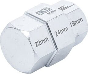 BGS Motorrad Spezial-Einsatz Set in Silber mit den Größen 19 mm, 22 mm und 24 mm - Bild 1
