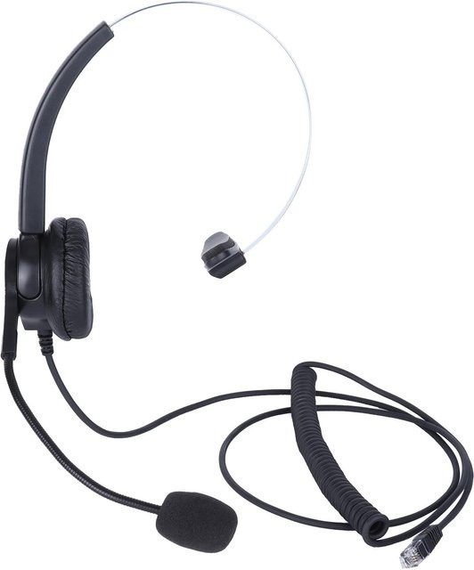 DIYelecs VH500-RJ9 Telefon-Headset in Schwarz mit Mikrofon und Geräuschunterdrückung - Bild 1