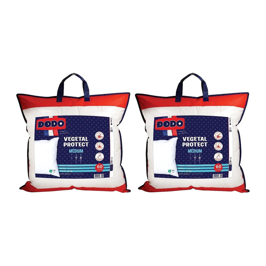 Vente-unique Kopfkissen Menthol Protect Weiß B/T/H: 60 x 60 x 2 cm - Bild 2