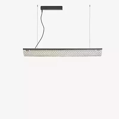 Bover Nans Balis Pendelleuchte LED aus Glas und Metall in Schwarz und Transparent - Bild 1