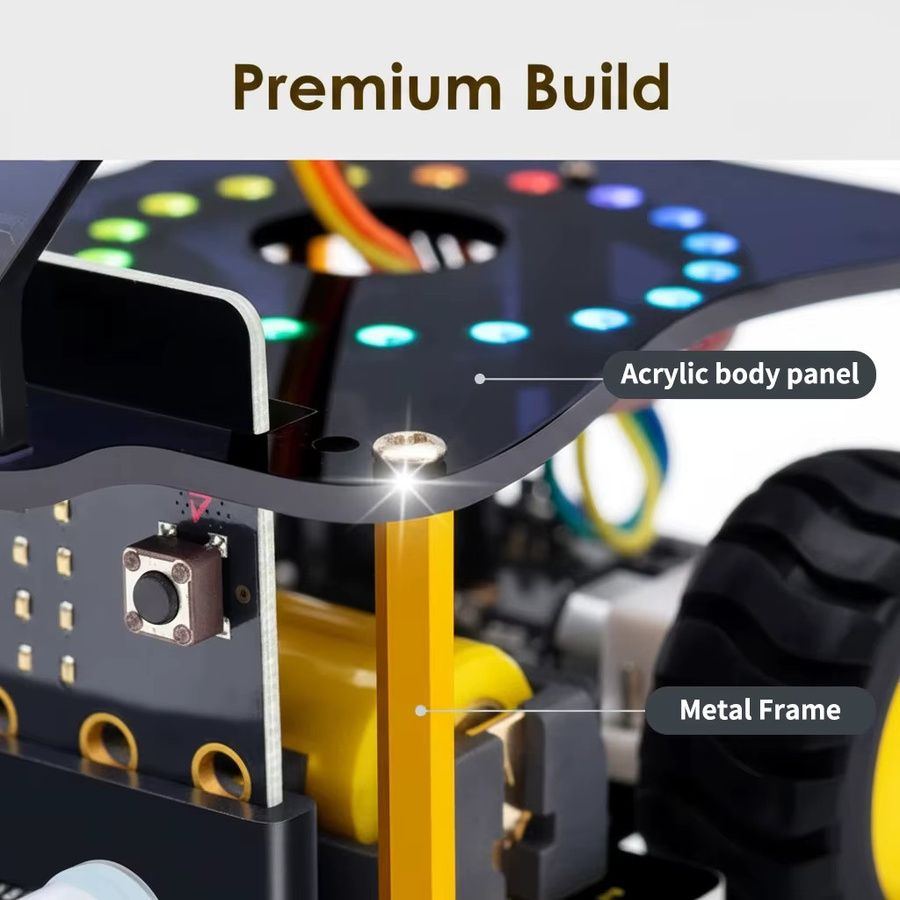 Keyestudio BBC Micro:bit V2 STEM Roboter-Auto, programmierbares DIY-Elektronik-Kit - Bild 5