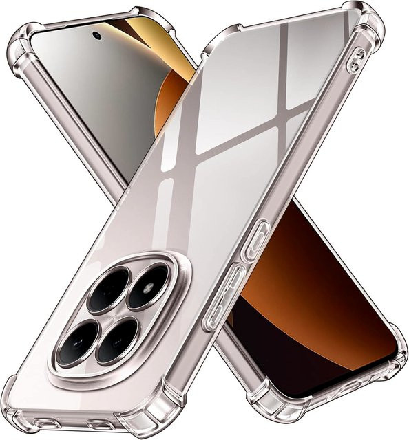 Stoßfeste Silikon-Handyhülle für Xiaomi Poco M8, X8 Max, F8 17 Ultra, 17T und Redmi Note 15 Pro Plus 5G in Transparent - Bild 1