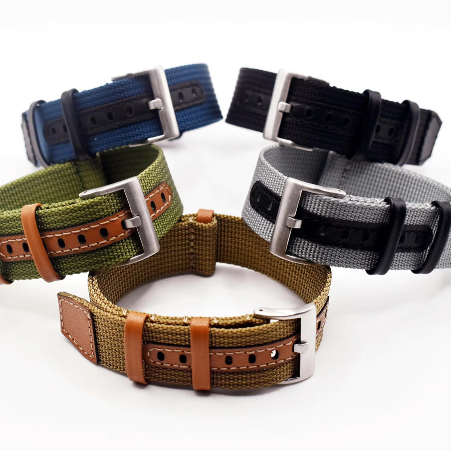 Uhrenarmband Canvas Nylon, Bunt, Unisex - Bild 4