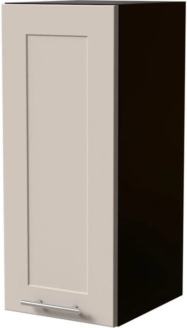 Feldmann-Wohnen Hängeschrank Oslo Küchenschrank Schwarz und Kaschmir Matt mit Soft-Close-Türen, B/T/H: 30 x 32,5 x 72 cm - Bild 1