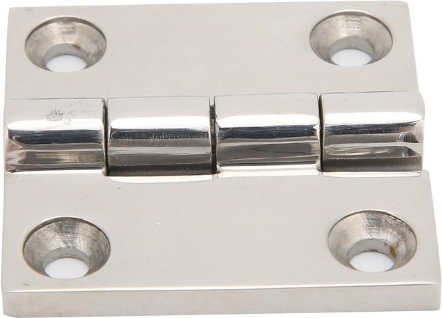 Igeteck Edelstahl Schwerlastscharnier als Ersatzbeschrieb für Boote, Farbe: Silber, B/B: 50 x 50 mm - Bild 1