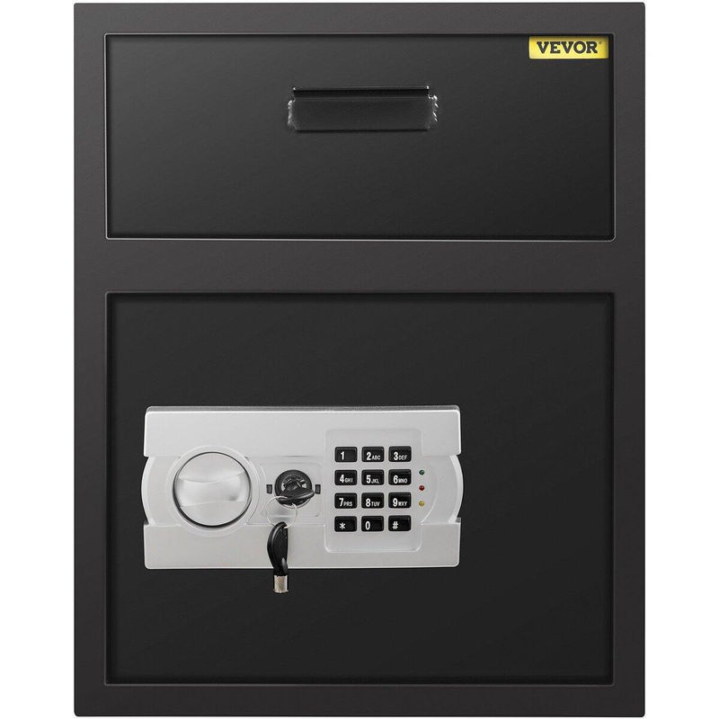 Digitaler Einwurftresor von Buying Solutions, MB mit elektronischem Zahlenschloss und Einwurfschlitz, Kohlenstoffstahl, Schwarz, B/T/H: 48 x 30 x 45 cm - Bild 2