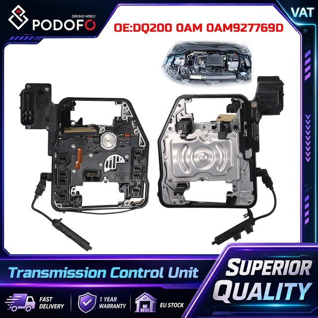 Podofo Getriebesteuergerät DQ200 0AM 927 769D-GC TCU TCM passend für Audi A1 A3 Q3, VW Jetta Beetle Passat Polo Sharan, Skoda Fabia Octavia und Seat Altea Leon - Bild 1
