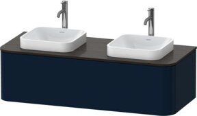 Duravit Waschtischunterschrank Happy D.2 Plus mit 1 Auszug, Blau matt, B: 130 cm, H: 35,4 cm, T: 55 cm - Bild 1