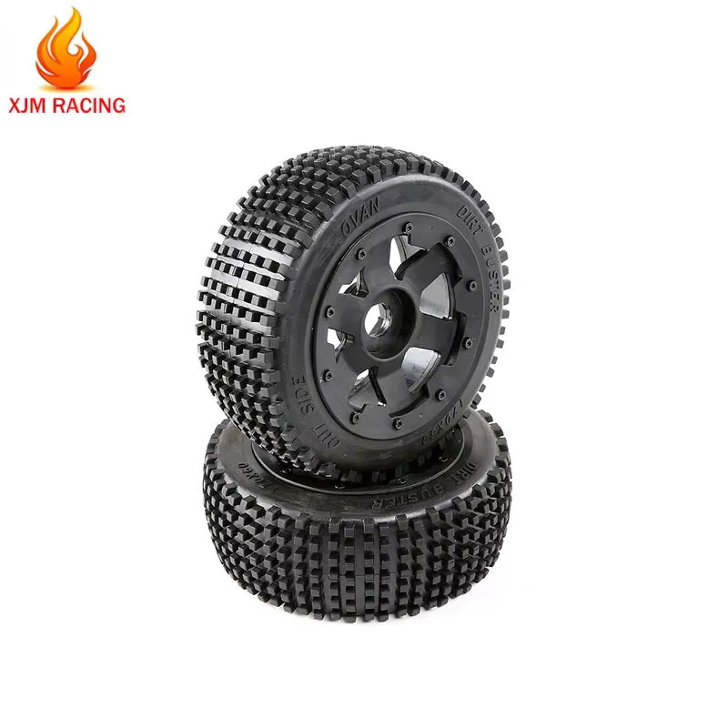 TOP SPEED RC WORLD Kleine Nagelreifenbaugruppe, 1/5, Schwarz, Gummi - Bild 1