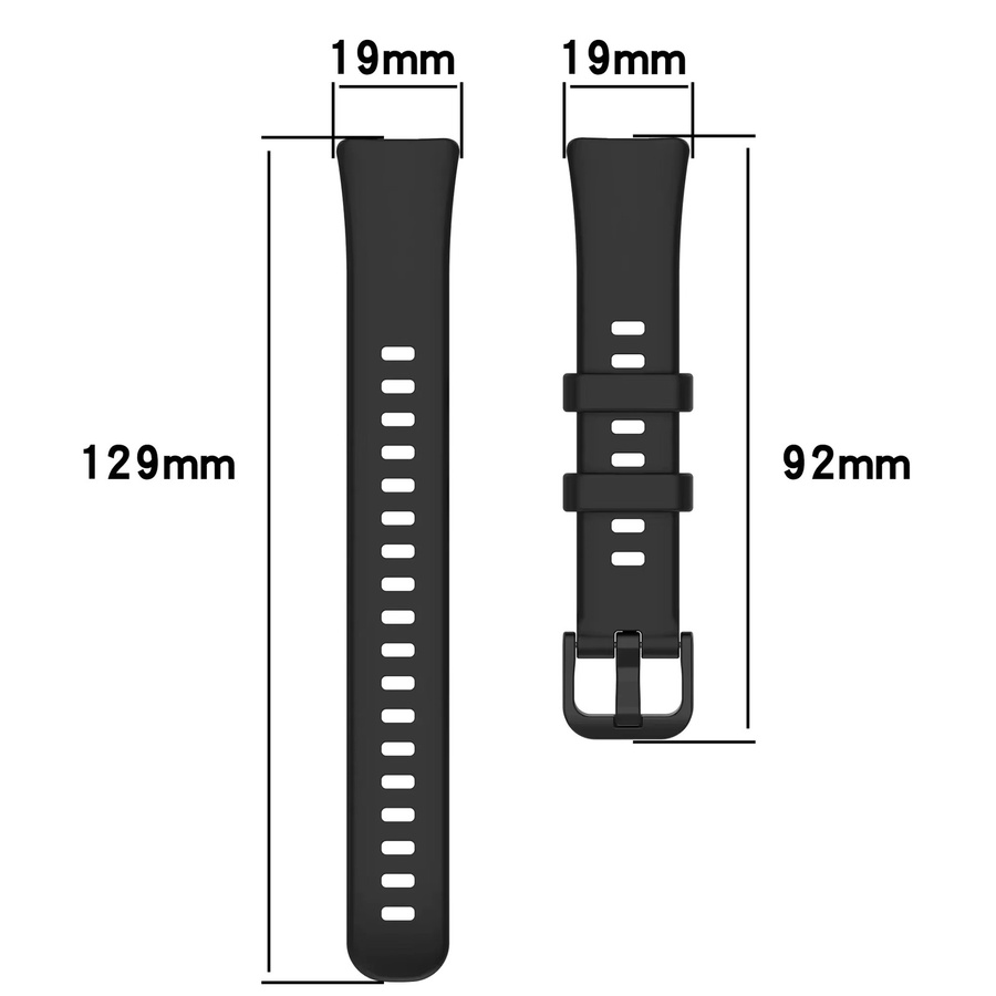 Huawei Uhrenarmband Silikon, Schwarz, Unisex - Bild 3