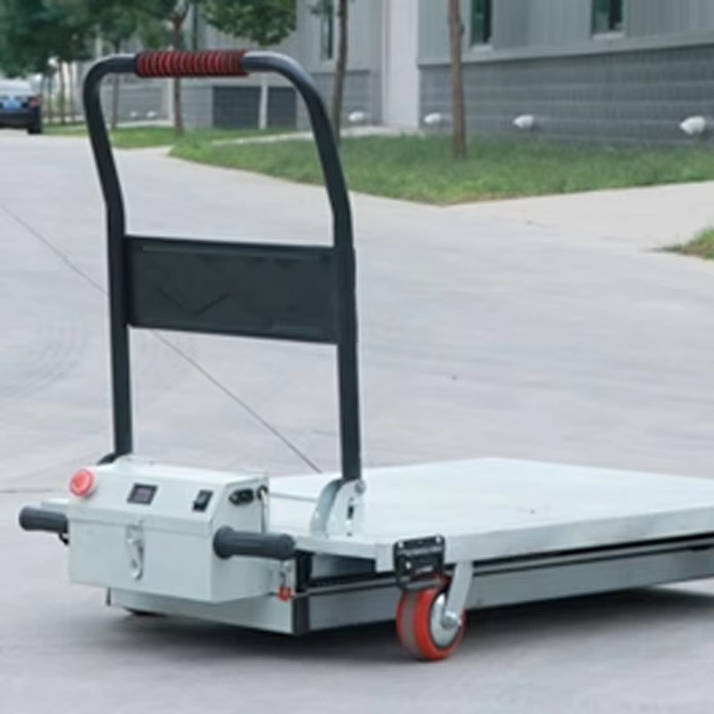 Elektrischer Hubwagen LZHZXY als tragbare Scherenhebebühne für Flachbett-LKW in Schwarz oder Weiß - Bild 3