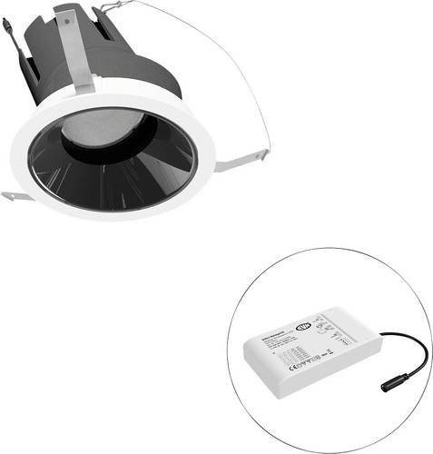 EVN LED-Deckenstrahler F01R09AM3840L38D in Weiß, rund und verstellbar - Bild 1