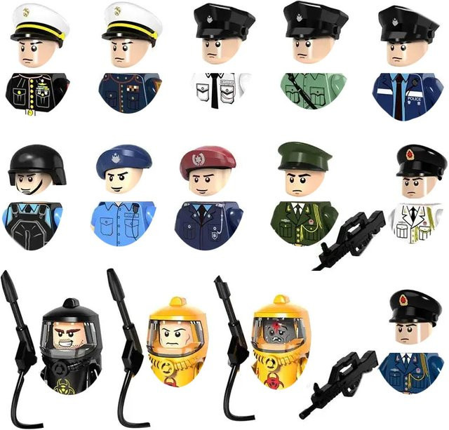 Hot Toys Spezialpolizei Stadtverkehrspolizei, Bausteine, Spezialeinheit mit Waffen, Schusswaffen, Mini-Puppen-Modell - Bild 1