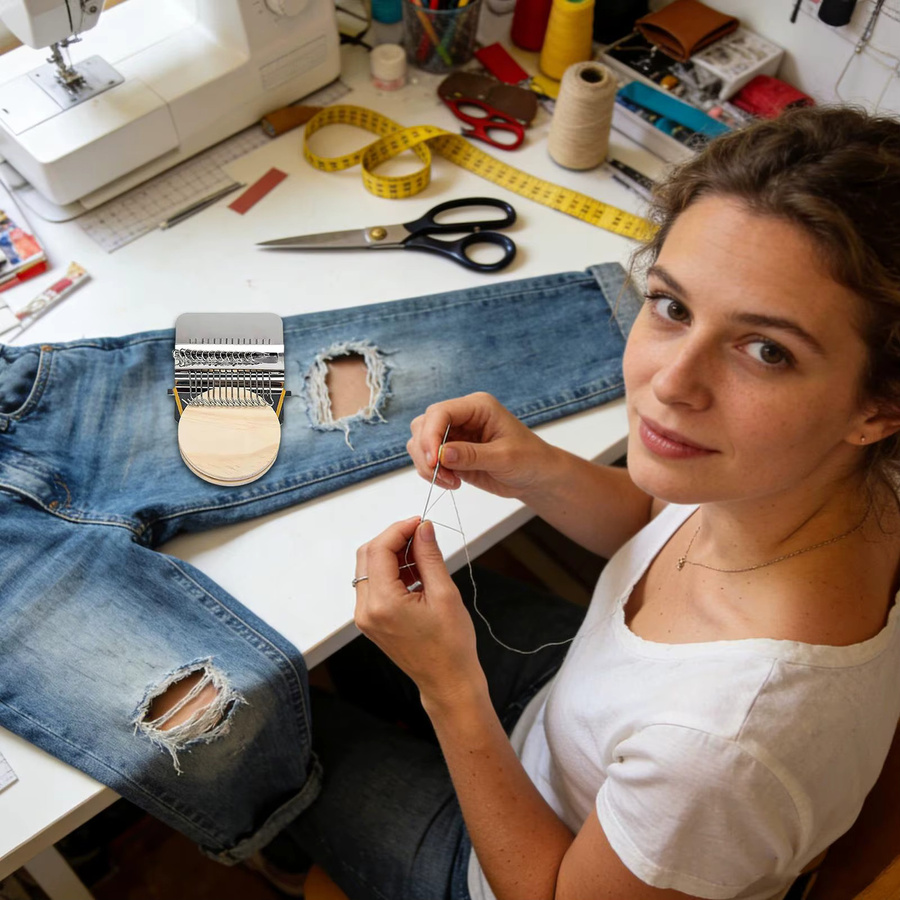 Stopfset für Kleidung aus Metall in Multicolour für Bastler und Schneider - Bild 2