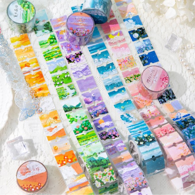 Journal GO Washi Tape Multicolor für Scrapbooking und Junk Journal, B: 3 cm, L: 200 cm - Bild 1