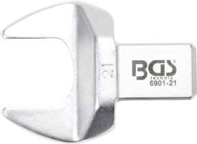 BGS Einsteck-Maulschlüssel 6901-21 aus Chrom-Vanadium in Silber, Schlüsselweite 21 mm, Aufnahme 14 x 18 mm - Bild 1