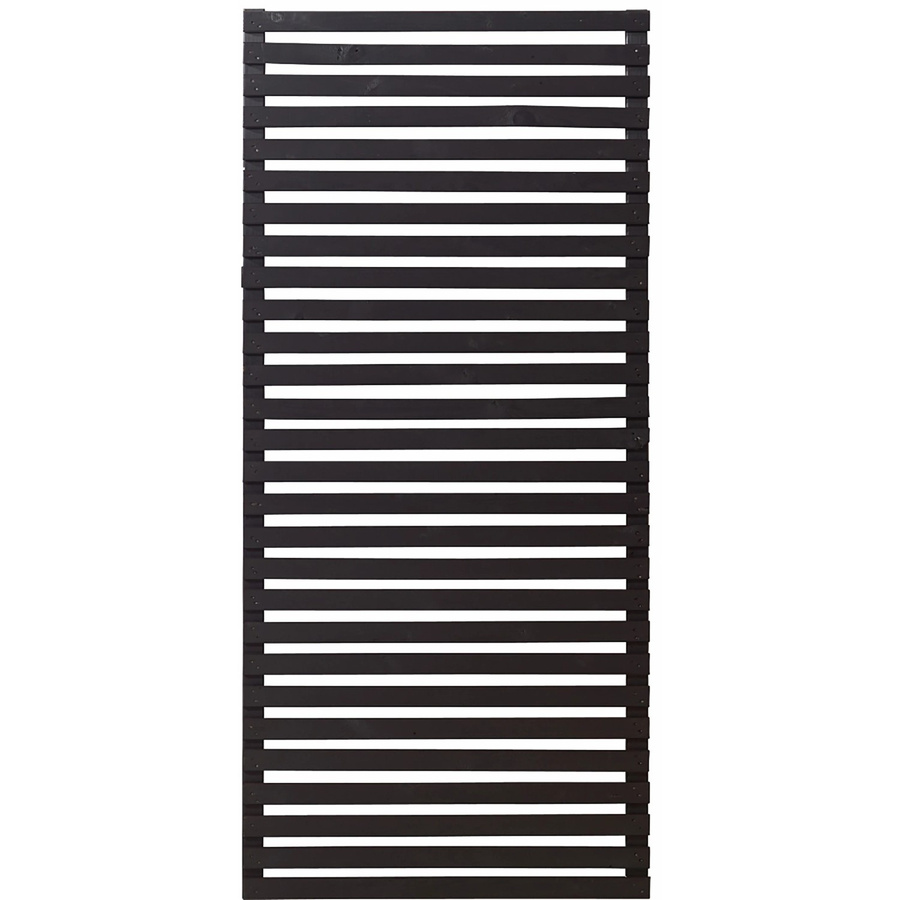 Plus Sichtschutzzaun Tokyo aus Nadelholz in Schwarz, semi-transparent, Höhe: 83 cm, Breite: 180 cm - Bild 2