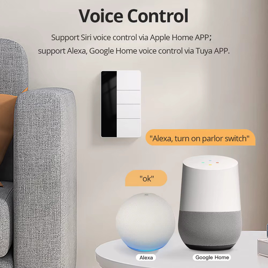 Zemismart Zigbee Display Switch mit Big Button in Weiß, kompatibel mit Tuya, Alexa und Google Home - Bild 5
