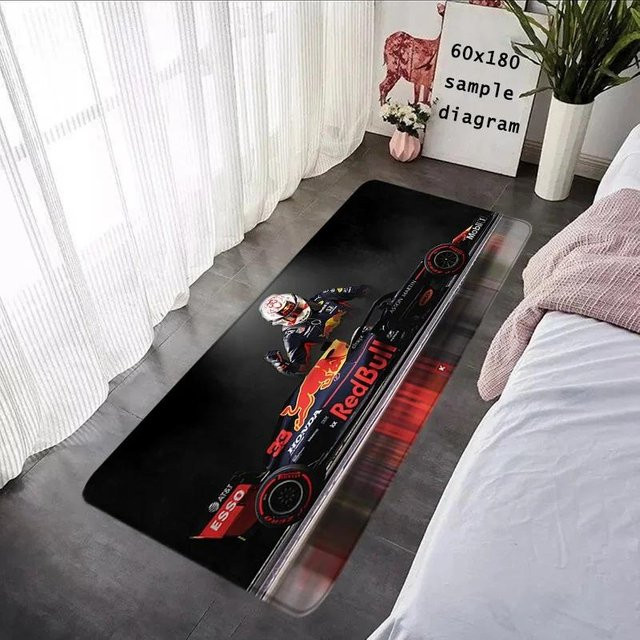 Karpetti Rutschfester Teppich F1 Rennfahrer Design Multicolour B/T: 120 x 80 cm - Bild 1