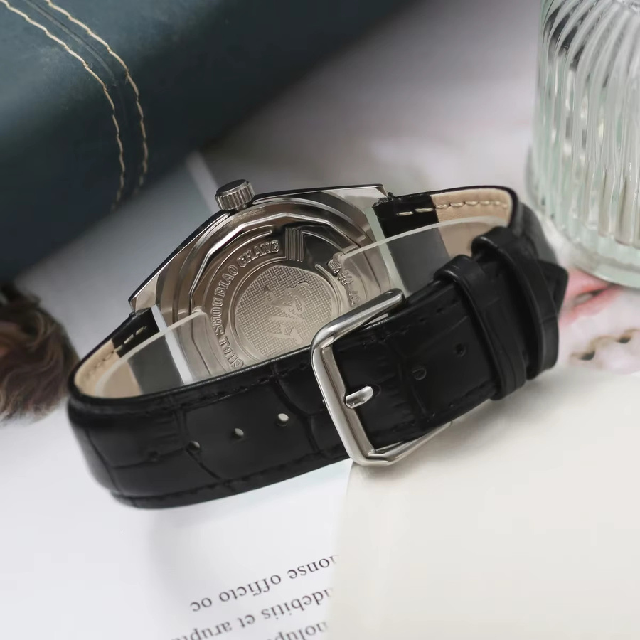 HEIMDALLR Herrenuhr, Edelstahl, Handaufzug, Schwarz, Silber - Bild 6
