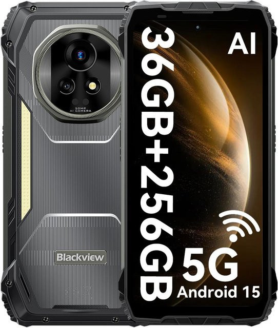 Blackview XPLORE 2 Robustes Smartphone mit Dimensity 8300, Android 15, 24 GB RAM, 256 GB ROM, 6.78 Zoll 120Hz Display und 20000mAh Akku, Schwarz - Bild 1