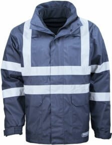 Multinorm-Parka 3850B Jacke in Blau mit Reflexstreifen, Größe L - Bild 1