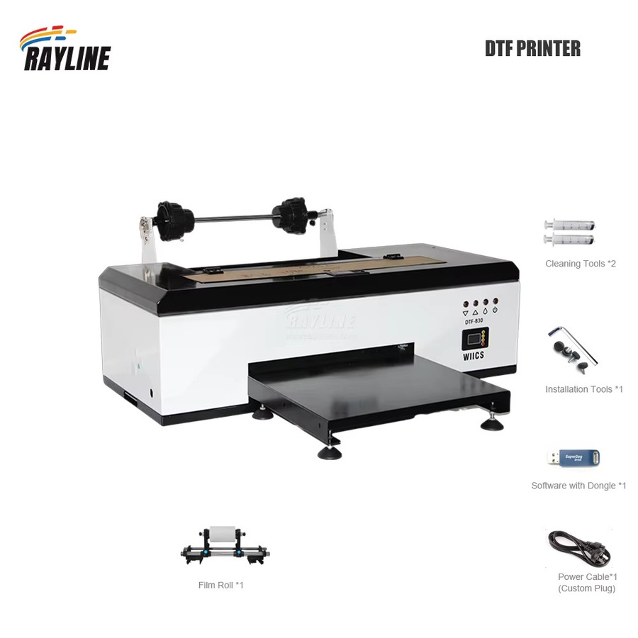RANCLAI DTF-Drucker A3 Direct-to-Film Transfer-Druckmaschine für T-Shirts und Kleidung in Weiß - Bild 1